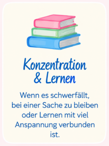 Konzentration & Lernen Kinesiologie für Kinder bei Themen rund um Konzentration und Lernen