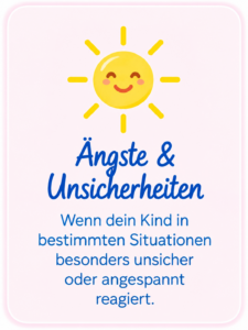 Ängste & Unsicherheiten Begleitende Kinesiologie für Kinder bei Ängsten und Unsicherheiten