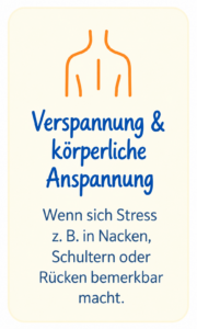 Verspannungen Kinesiologie für Mamas bei Verspannung und körperlicher Anspannung