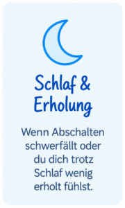 Schlaf & Erholung Kinesiologie für Mamas zur unterstützenden Begleitung bei Schlaf und Erholung