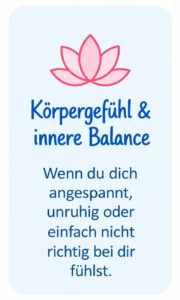 Körpergefühl Kinesiologie für Mamas zur Unterstützung von Körpergefühl und innerer Balance