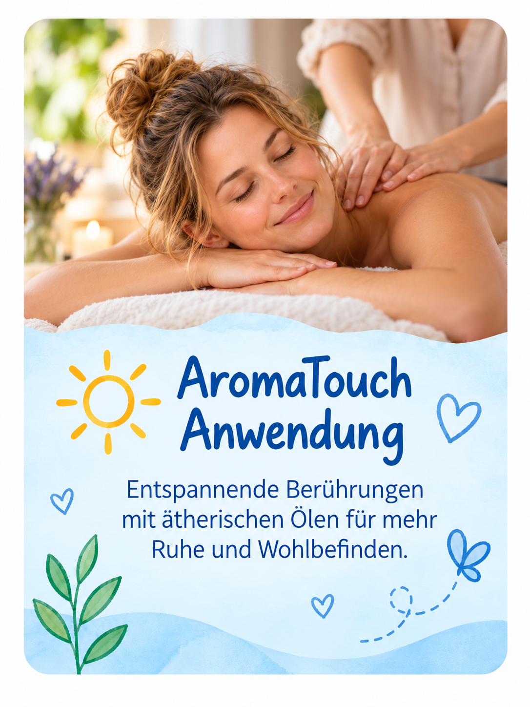 AromaTouch Anwendung für Frauen AromaTouch Anwendung für Frauen mit ätherischen Ölen zur Entspannung und für mehr Wohlbefinden