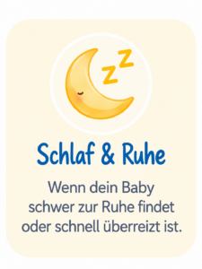 Schlaf & Ruhe beim Baby Baby Balancing bei Unruhe und Schwierigkeiten, zur Ruhe zu finden