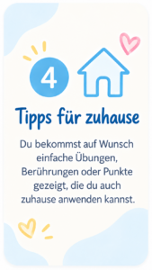 Baby Balancing – Tipps für zuhause Tipps für zuhause nach dem Baby Balancing mit einfachen Übungen, Berührungen und Punkten