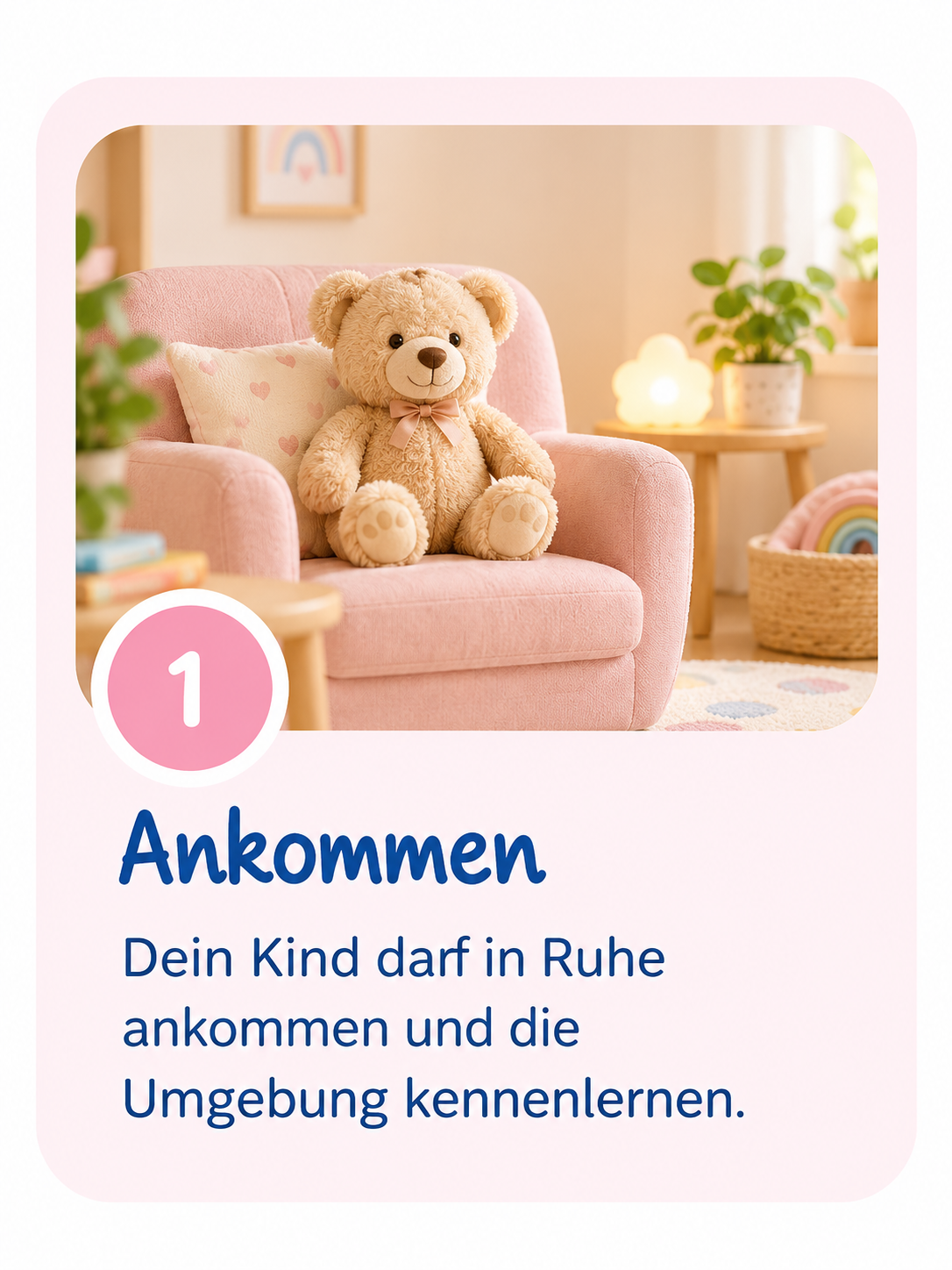 Ankommen nkommen beim Kinesiologie-Termin – das Kind lernt in Ruhe die Umgebung kennen