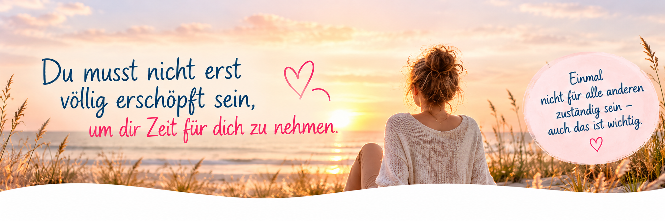 Sonnenuntergang mit Zeit für dich
